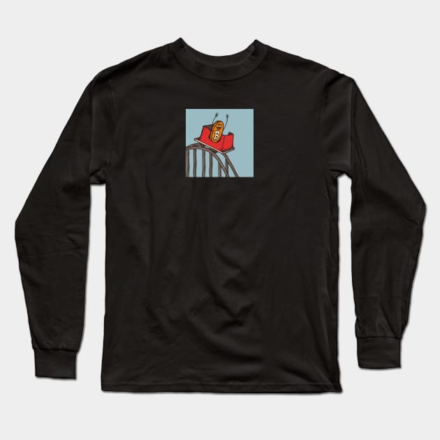 Bitcoin Roller Coaster Long Sleeve T-Shirt by imchasen